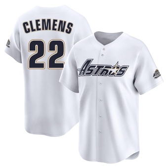 Youth Limited Houston Astros Roger Clemens Throwback Cooperstown Collection Jersey - White
