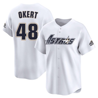 Youth Limited Houston Astros Steven Okert Throwback Cooperstown Collection Jersey - White