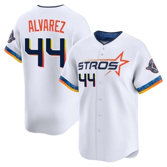 Youth Limited Houston Astros Yordan Alvarez 2025 City Connect Jersey - White