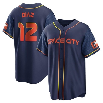 Youth Replica Houston Astros Aledmys Diaz 2022 City Connect Jersey - Navy
