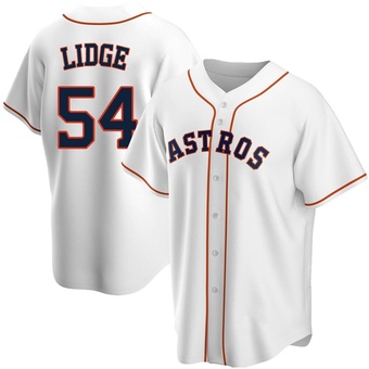 Youth Replica Houston Astros Brad Lidge Home Jersey - White