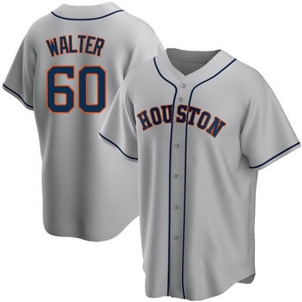 Youth Replica Houston Astros Brandon Walter Road Jersey - Gray