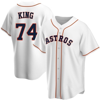 Youth Replica Houston Astros Bryan King Home Jersey - White