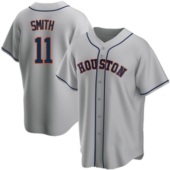 Youth Replica Houston Astros Cam Smith Road Jersey - Gray