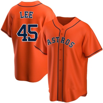 Youth Replica Houston Astros Carlos Lee Alternate Jersey - Orange