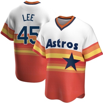 Youth Replica Houston Astros Carlos Lee Home Cooperstown Collection Jersey - White