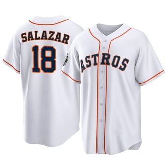 Youth Replica Houston Astros Cesar Salazar 2022 World Series Home Jersey - White