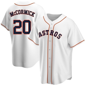 Youth Replica Houston Astros Chas McCormick Home Jersey - White
