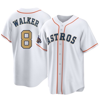 Youth Replica Houston Astros Christian Walker White 2023 Collection Jersey - Gold