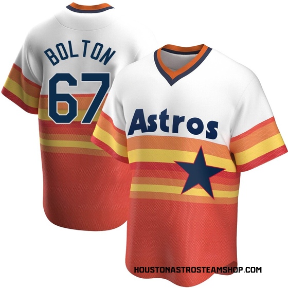 Youth Replica Houston Astros Cody Bolton Home Cooperstown Collection Jersey - White