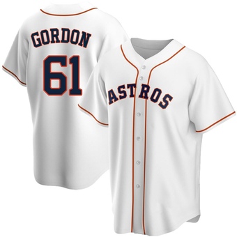 Youth Replica Houston Astros Colton Gordon Home Jersey - White