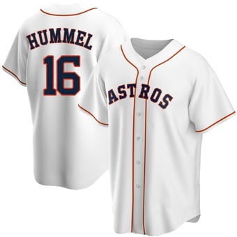 Youth Replica Houston Astros Cooper Hummel Home Jersey - White