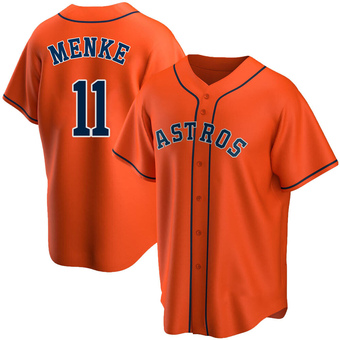 Youth Replica Houston Astros Denis Menke Alternate Jersey - Orange