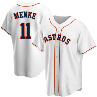 Youth Replica Houston Astros Denis Menke Home Jersey - White