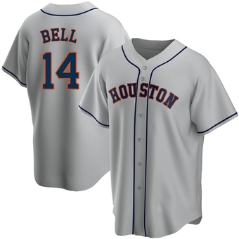 Youth Replica Houston Astros Derek Bell Road Jersey - Gray