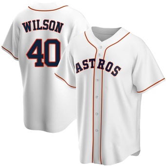Youth Replica Houston Astros Don Wilson Home Jersey - White