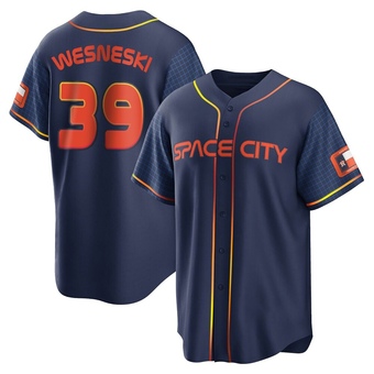 Youth Replica Houston Astros Hayden Wesneski 2022 City Connect Jersey - Navy