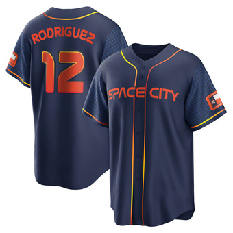 Youth Replica Houston Astros Ivan Rodriguez 2022 City Connect Jersey - Navy