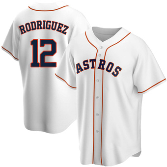 Youth Replica Houston Astros Ivan Rodriguez Home Jersey - White