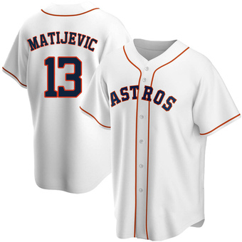 Youth Replica Houston Astros J.J. Matijevic Home Jersey - White