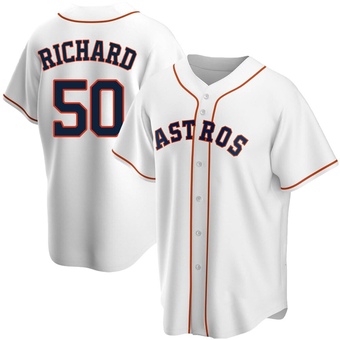 Youth Replica Houston Astros J.R. Richard Home Jersey - White