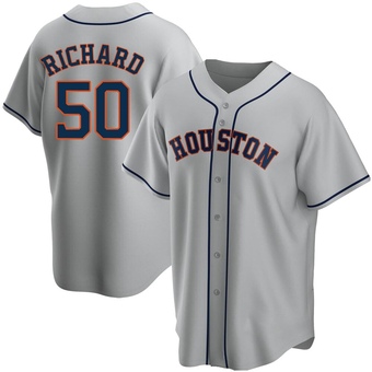 Youth Replica Houston Astros J.R. Richard Road Jersey - Gray