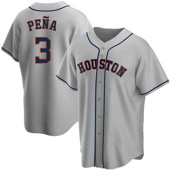 Youth Replica Houston Astros Jeremy Pena Road Jersey - Gray