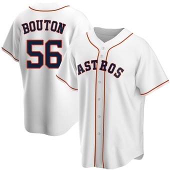 Youth Replica Houston Astros Jim Bouton Home Jersey - White