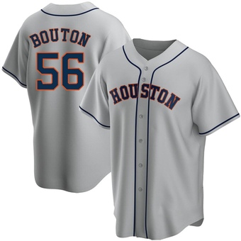 Youth Replica Houston Astros Jim Bouton Road Jersey - Gray
