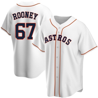 Youth Replica Houston Astros John Rooney Home Jersey - White