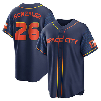 Youth Replica Houston Astros Luis Gonzalez 2022 City Connect Jersey - Navy