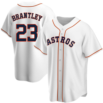 Youth Replica Houston Astros Michael Brantley Home Jersey - White