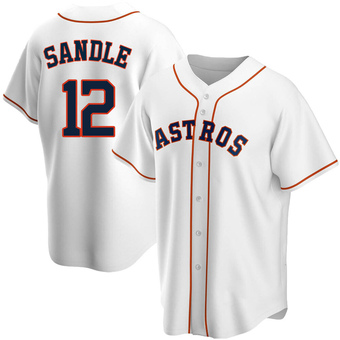 Youth Replica Houston Astros Michael Sandle Home Jersey - White