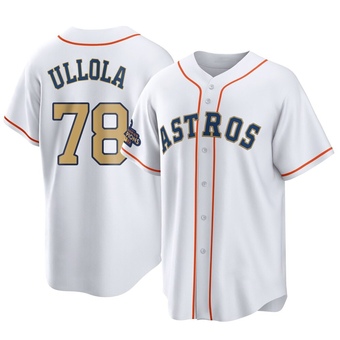 Youth Replica Houston Astros Miguel Ullola White 2023 Collection Jersey - Gold