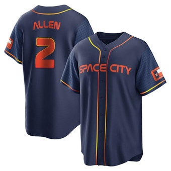 Youth Replica Houston Astros Nick Allen 2022 City Connect Jersey - Navy