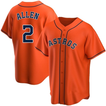 Youth Replica Houston Astros Nick Allen Alternate Jersey - Orange