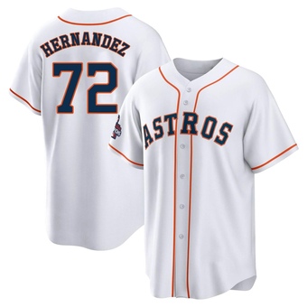 Youth Replica Houston Astros Nick Hernandez 2022 World Series Champions Home Jersey - White
