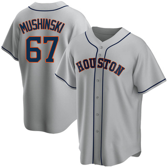 Youth Replica Houston Astros Parker Mushinski Road Jersey - Gray
