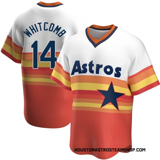 Youth Replica Houston Astros Shay Whitcomb Home Cooperstown Collection Jersey - White