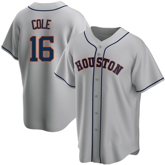 Youth Replica Houston Astros Zach Cole Road Jersey - Gray