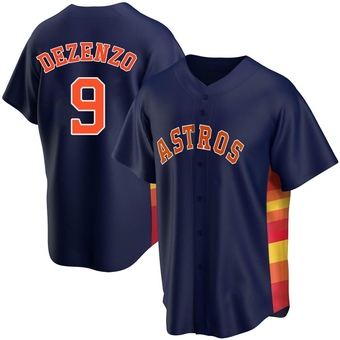 Youth Replica Houston Astros Zach Dezenzo Alternate Jersey - Navy