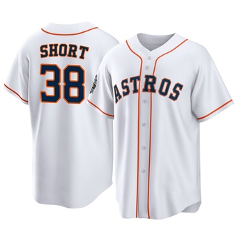 Youth Replica Houston Astros Zack Short 2022 World Series Home Jersey - White